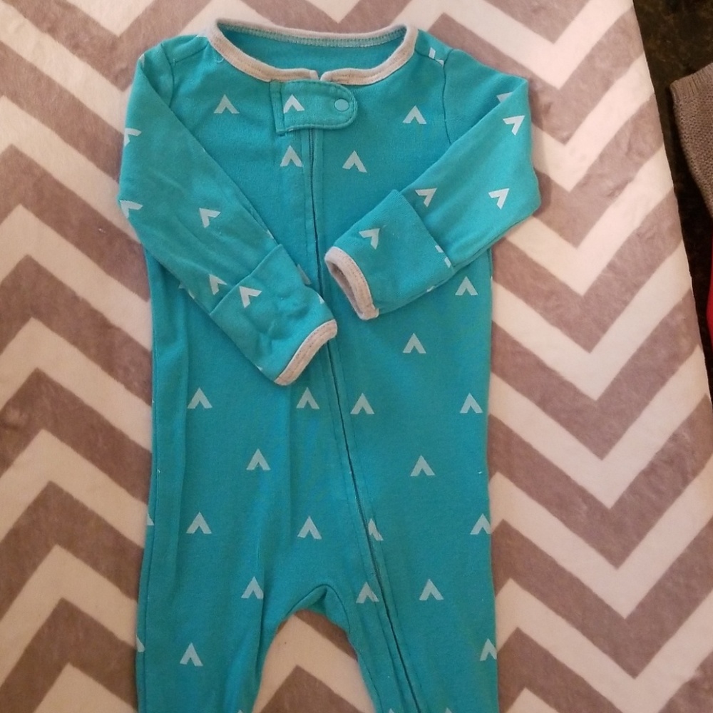 Blue footsie pajama